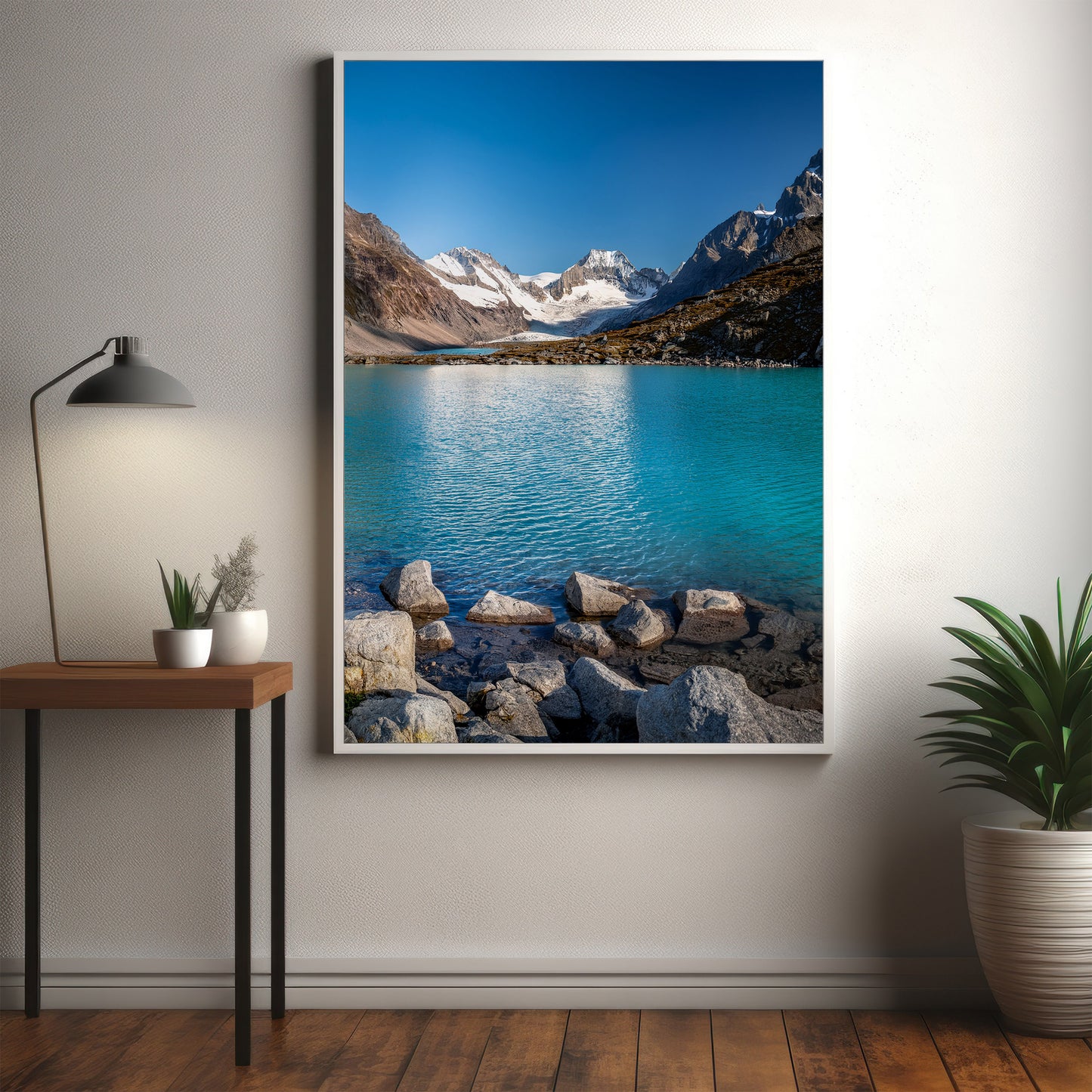 Glacier Lake Wall Art Set - Alpine Peaks & Turquoise Water