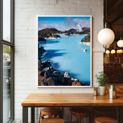 Iceland Blue Lagoon Wall Art Set - Turquoise Hot Springs
