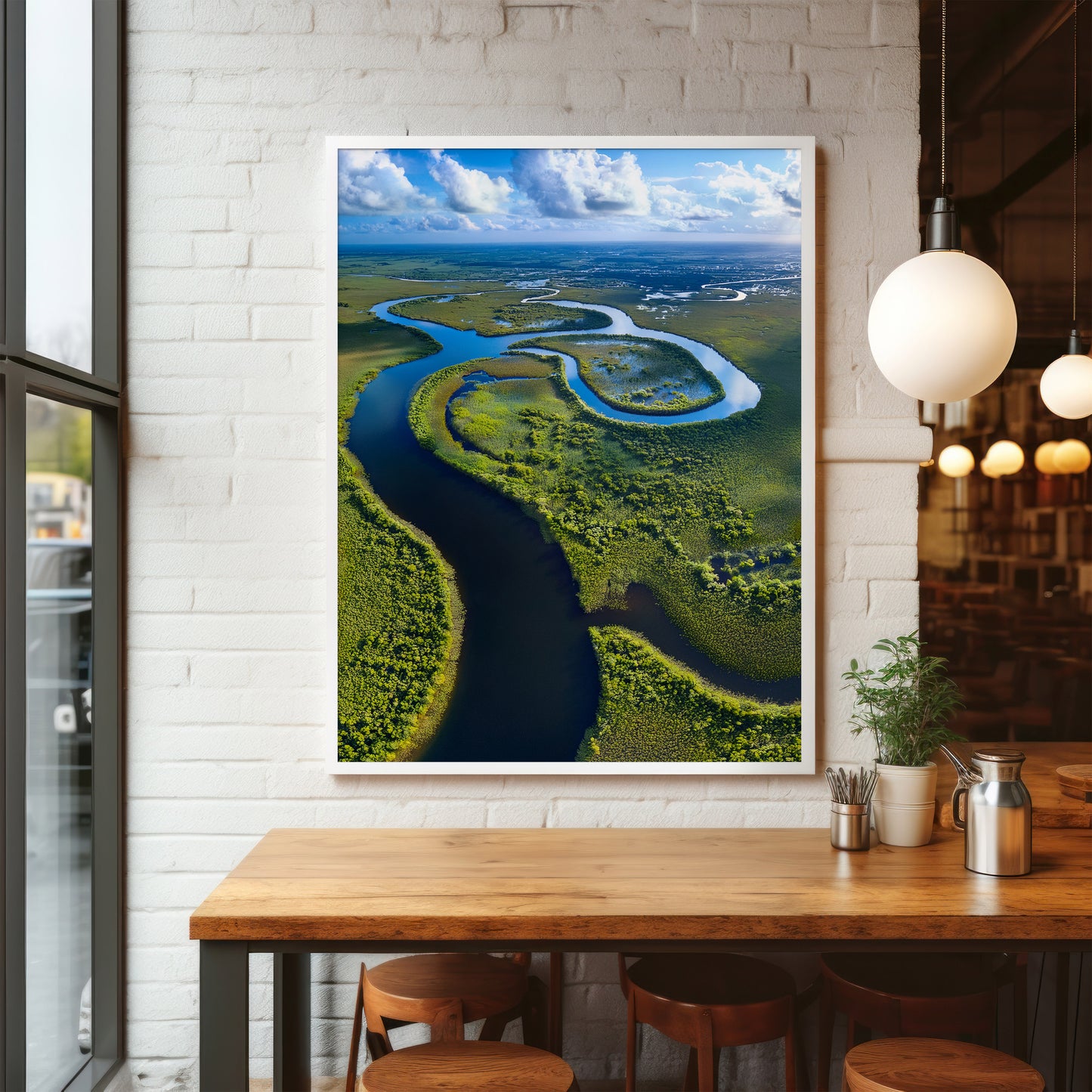 Everglades Aerial Wall Art Set - Wetlands & River Meanders