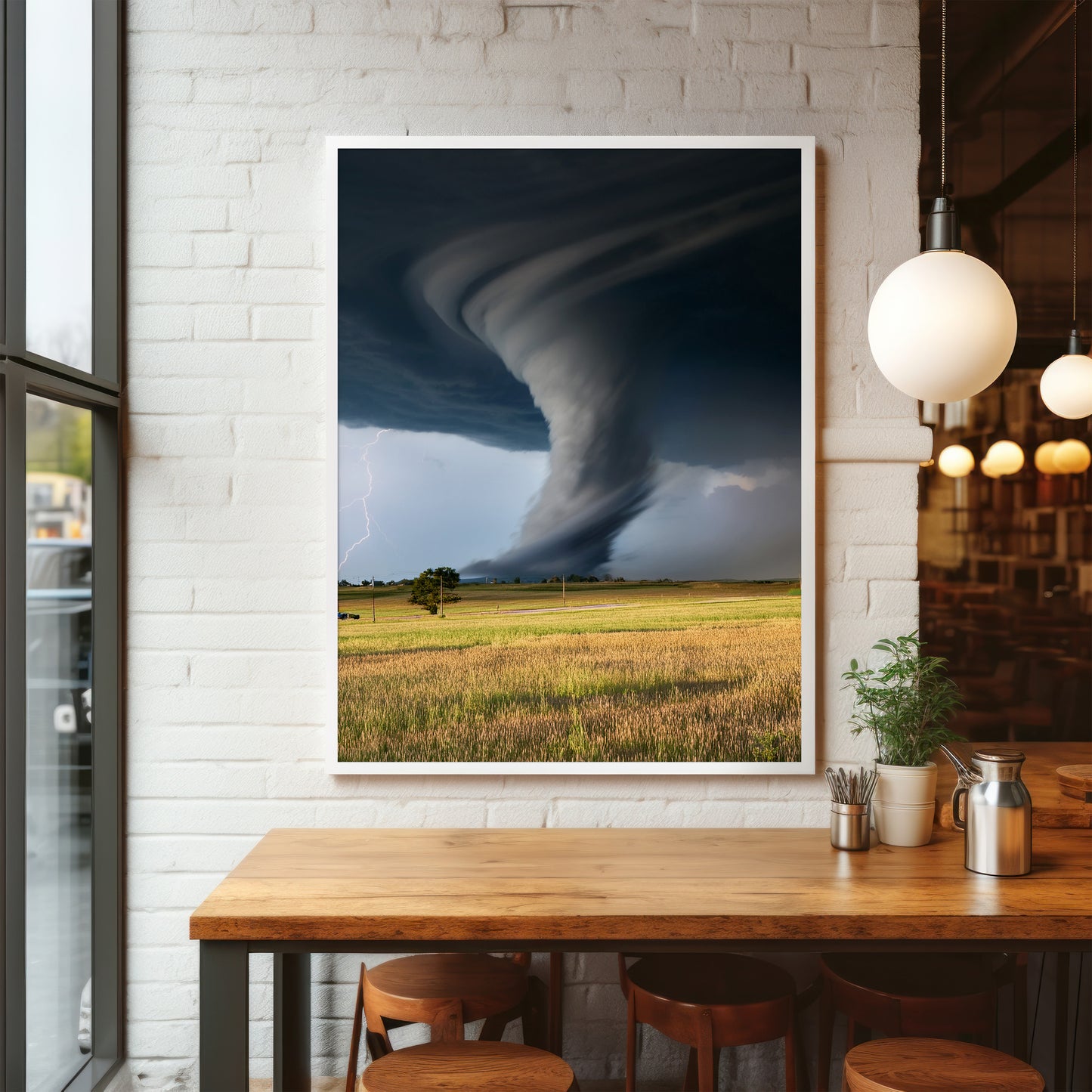 Tornado-Wandkunst-Set – Supercell Plains Storm