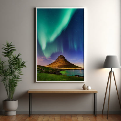 Iceland Aurora Wall Art Set - Northern Lights over Kirkjufell