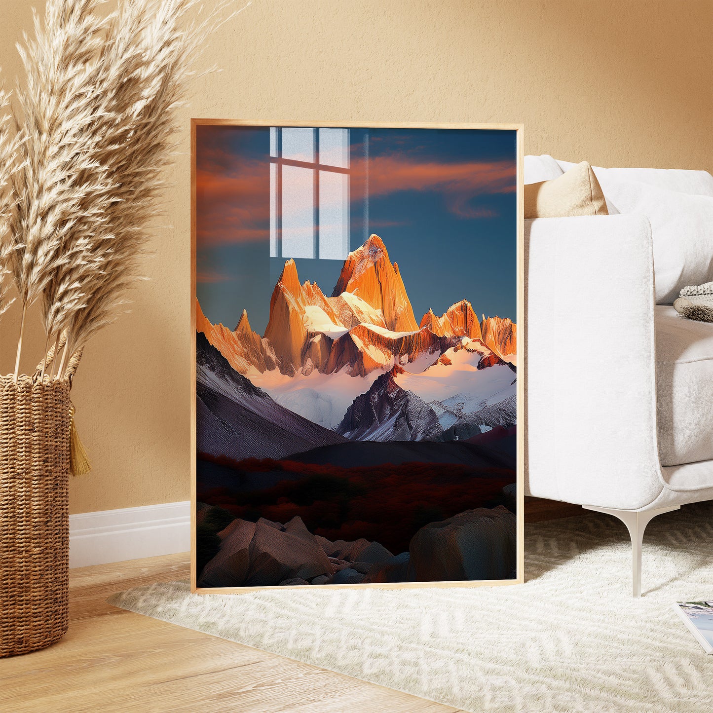Patagonia Alpenglow Wall Art Set - Granite Mountain Sunset