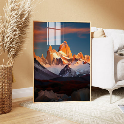 Patagonia Alpenglow Wall Art Set - Granite Mountain Sunset