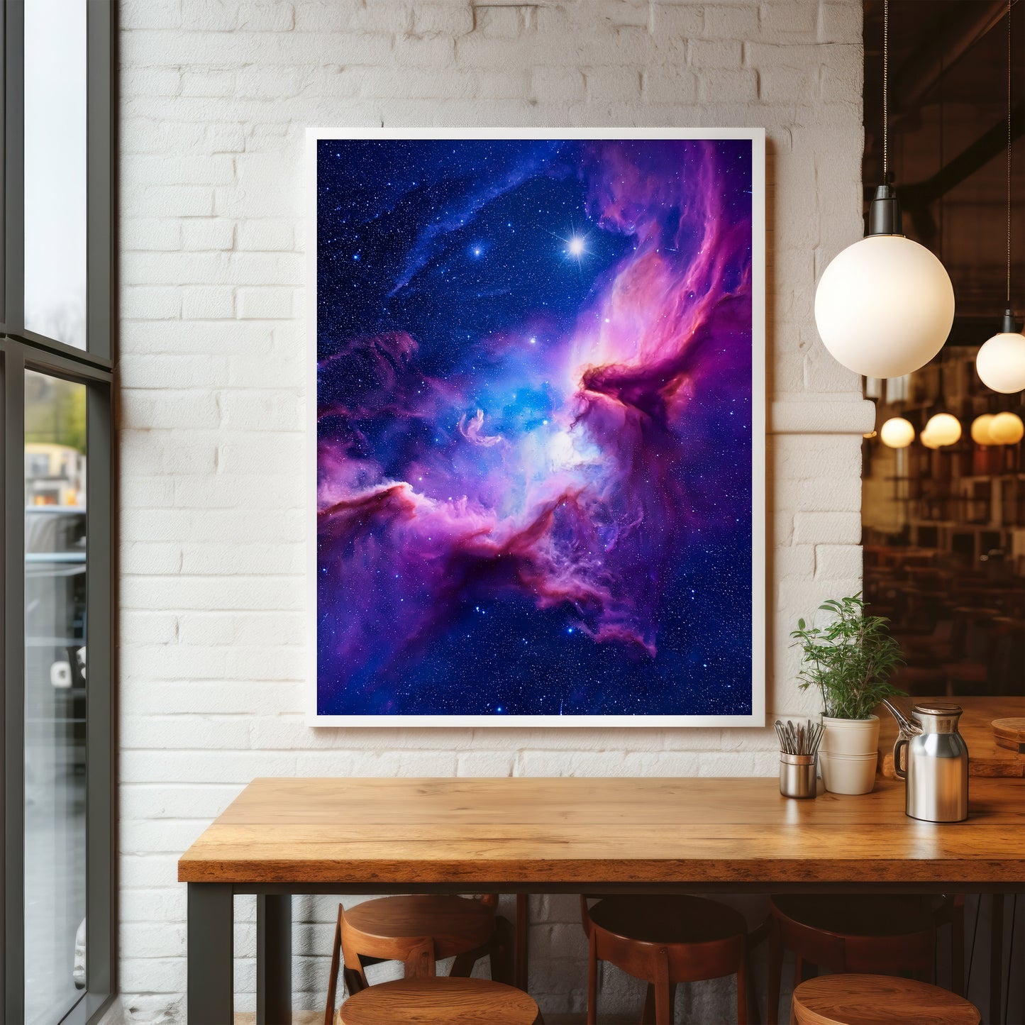 Cosmic Nebula Wall Art Set - Vibrant Deep Space Prints