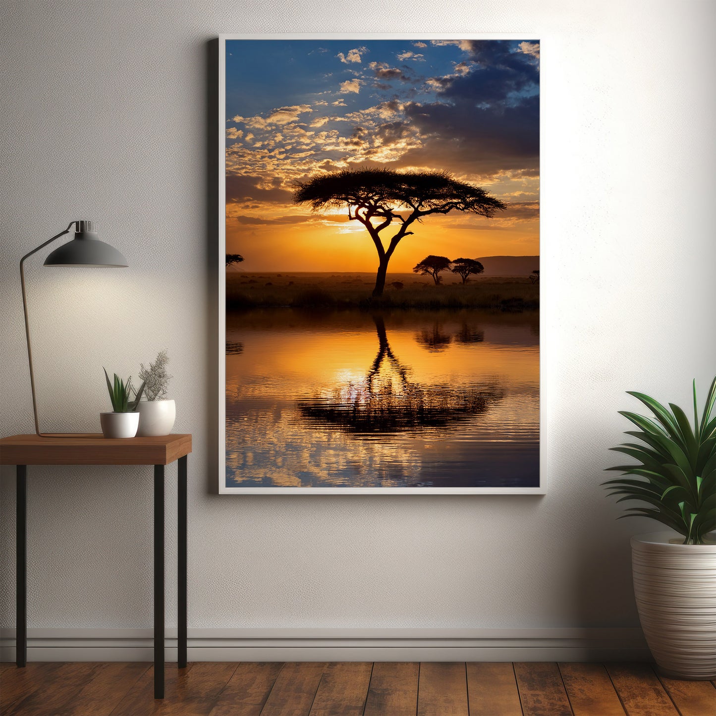 Masai Mara Sunset Wall Art Set - Acacia Safari Prints