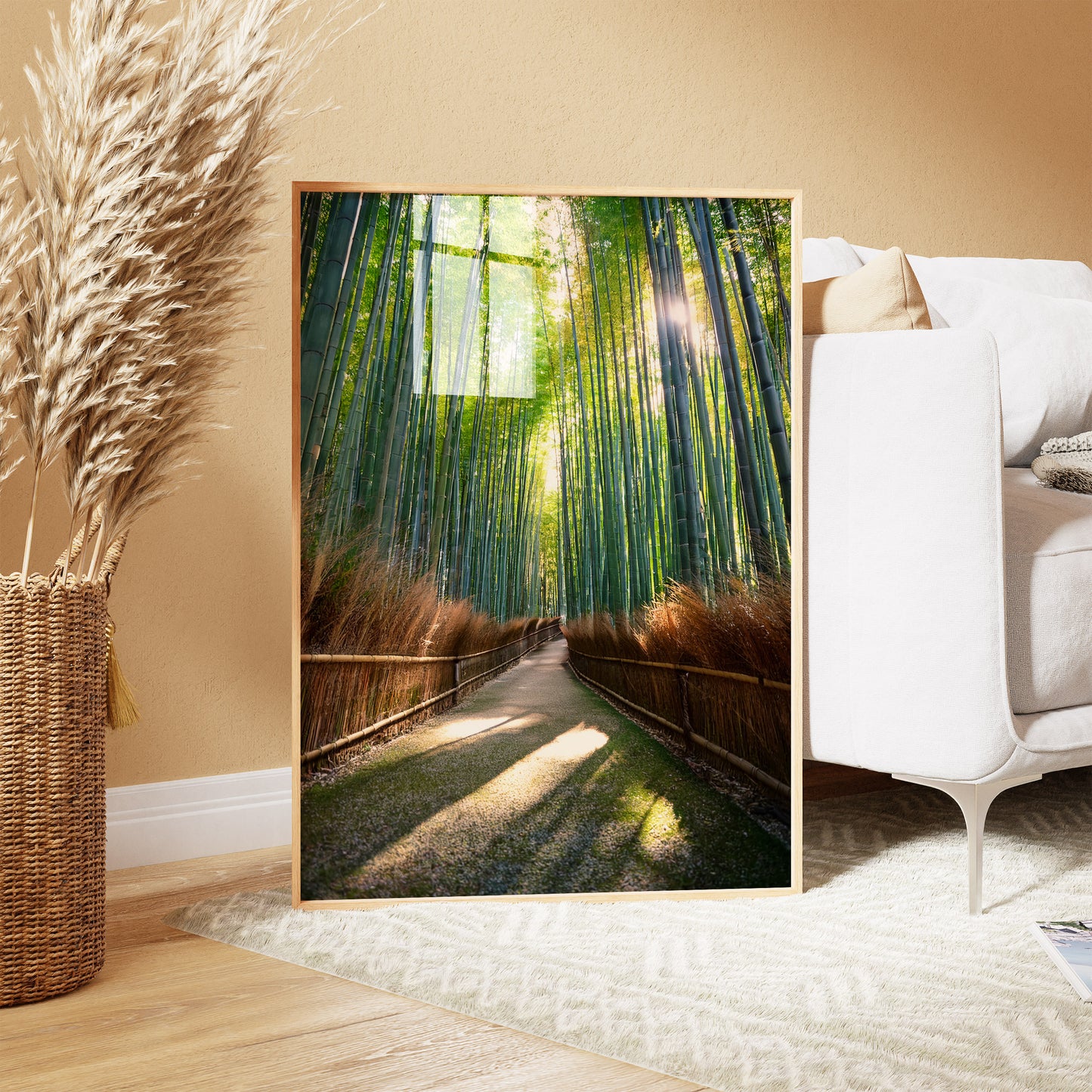 Kyoto Bambuswald Wandkunst Set - Tranquil Japan Digitaldrucke