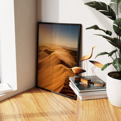 Desert Dunes Wall Art Set - Golden Sand Landscape