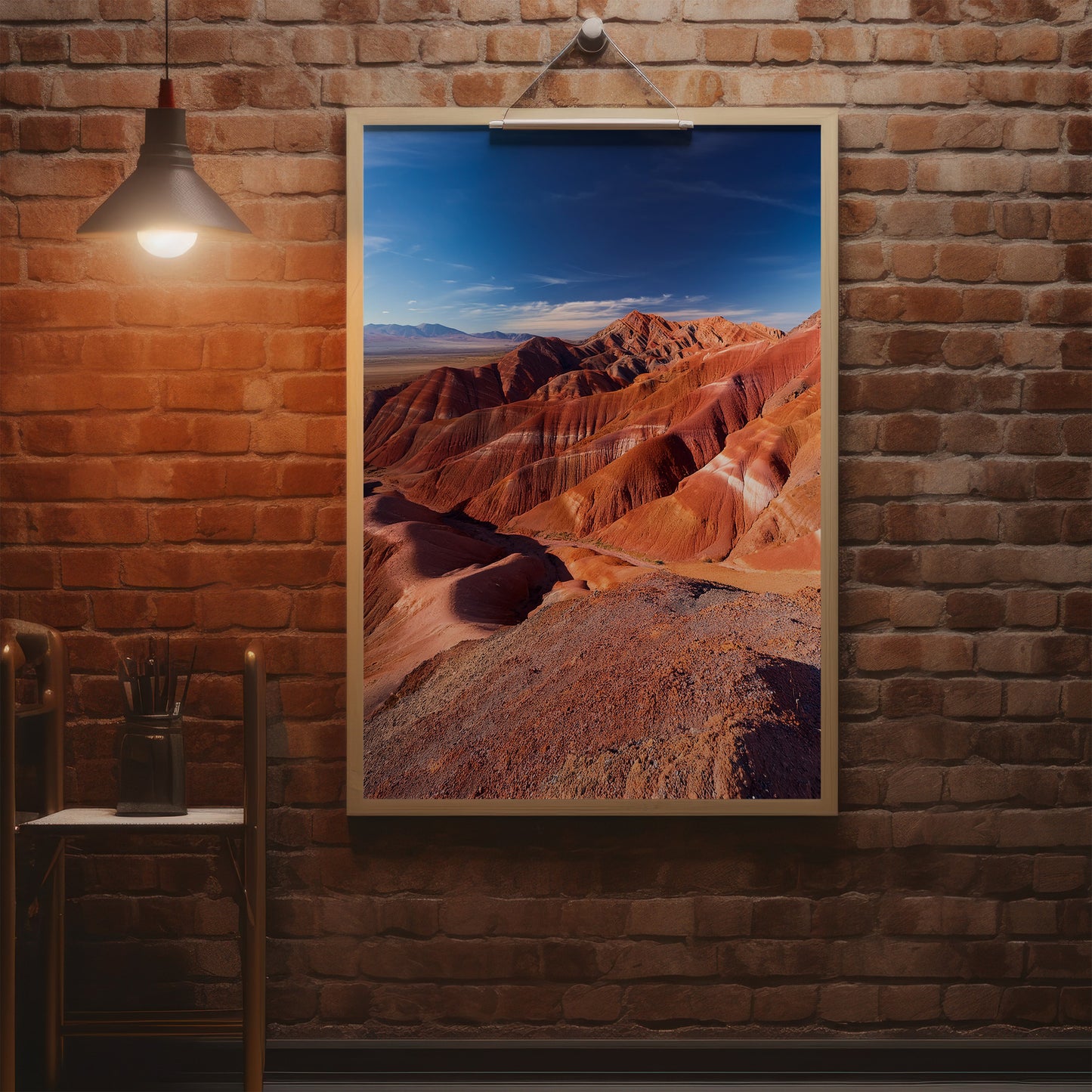 Zestaw dekoracji ściennych „Atakama Painted Hills” – Czerwone Niebo Badlands