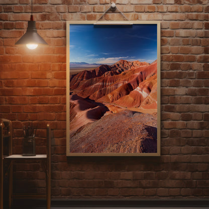 Zestaw dekoracji ściennych „Atakama Painted Hills” – Czerwone Niebo Badlands