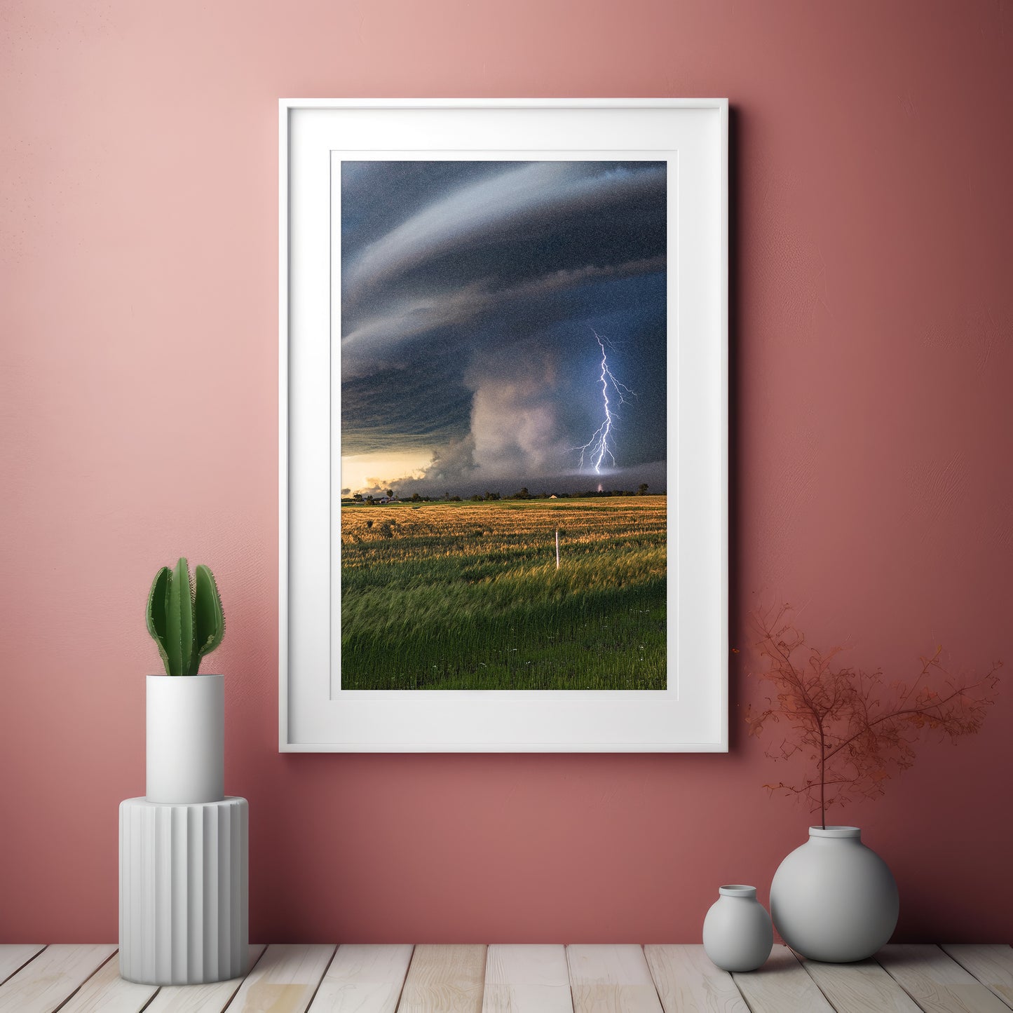 Tornado-Wandkunst-Set – Supercell Plains Storm
