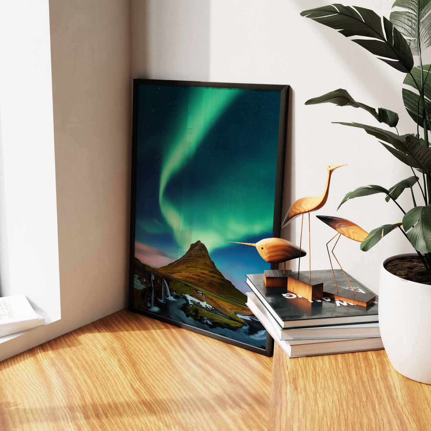 Iceland Aurora Wall Art Set - Northern Lights over Kirkjufell