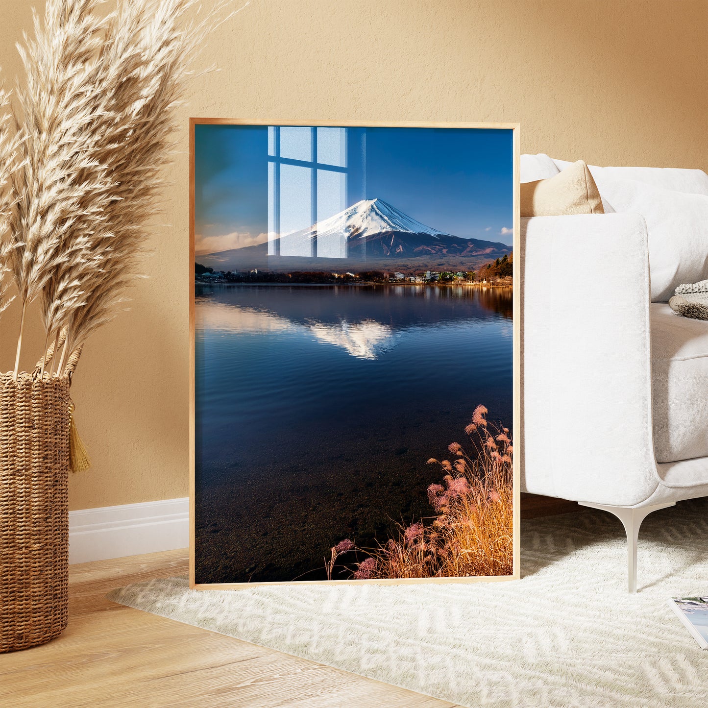 Mount Fuji Reflection Wall Art - Serene Lake Landscape Prints
