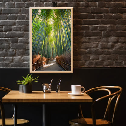 Kyoto Bambuswald Wandkunst Set - Tranquil Japan Digitaldrucke