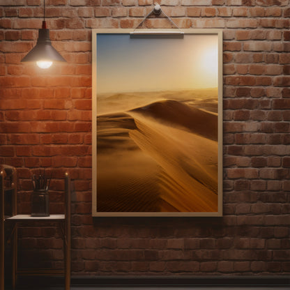 Desert Dunes Wall Art Set - Golden Sand Landscape