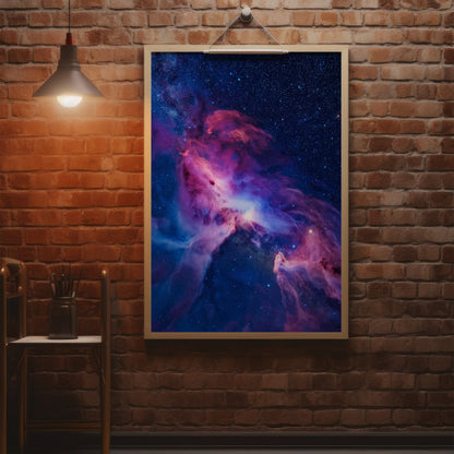 Cosmic Nebula Wall Art Set - Vibrant Deep Space Prints