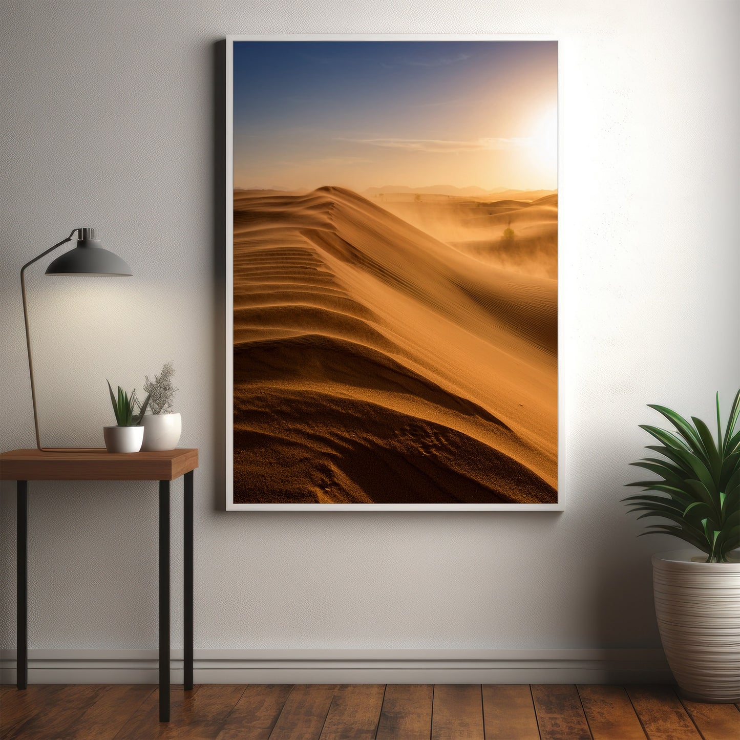 Desert Dunes Wall Art Set - Golden Sand Landscape