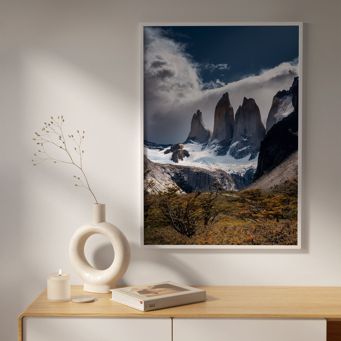 Torres del Paine Wall Art Set - Granite Spires & Glacier