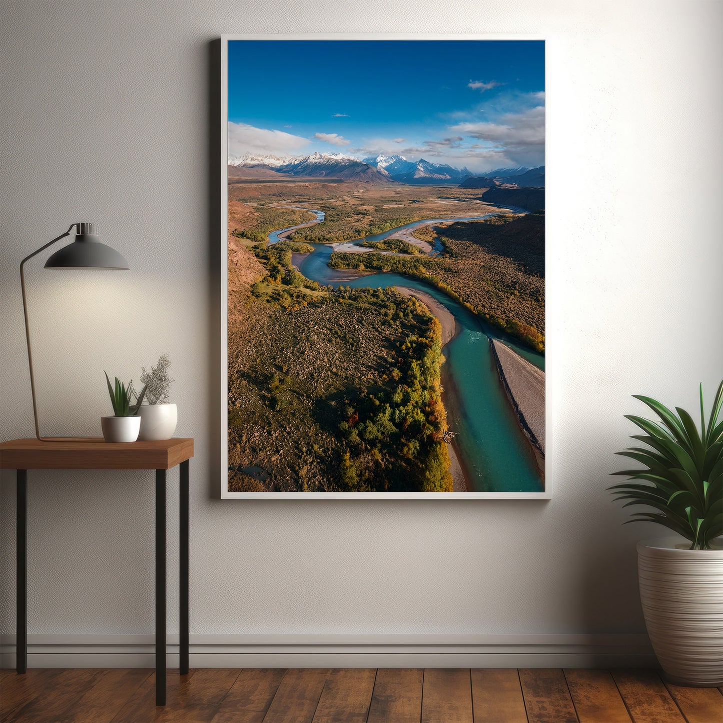 Turquoise River Wall Art Set - Aerial Mountain Valley