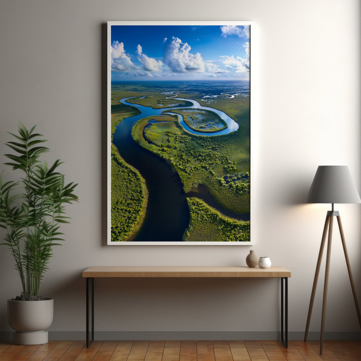 Everglades Aerial Wall Art Set - Wetlands & River Meanders