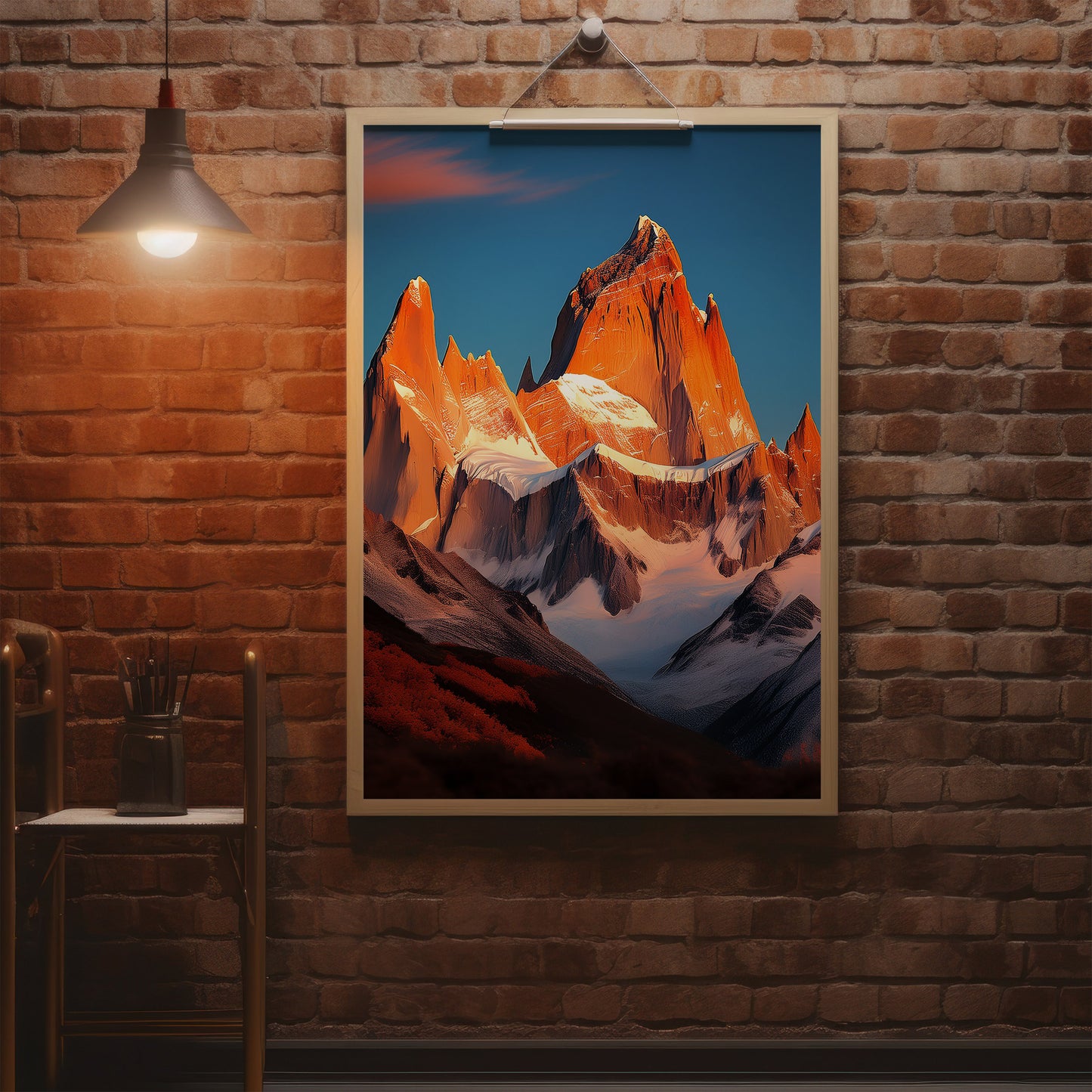Patagonia Alpenglow Wall Art Set - Granite Mountain Sunset