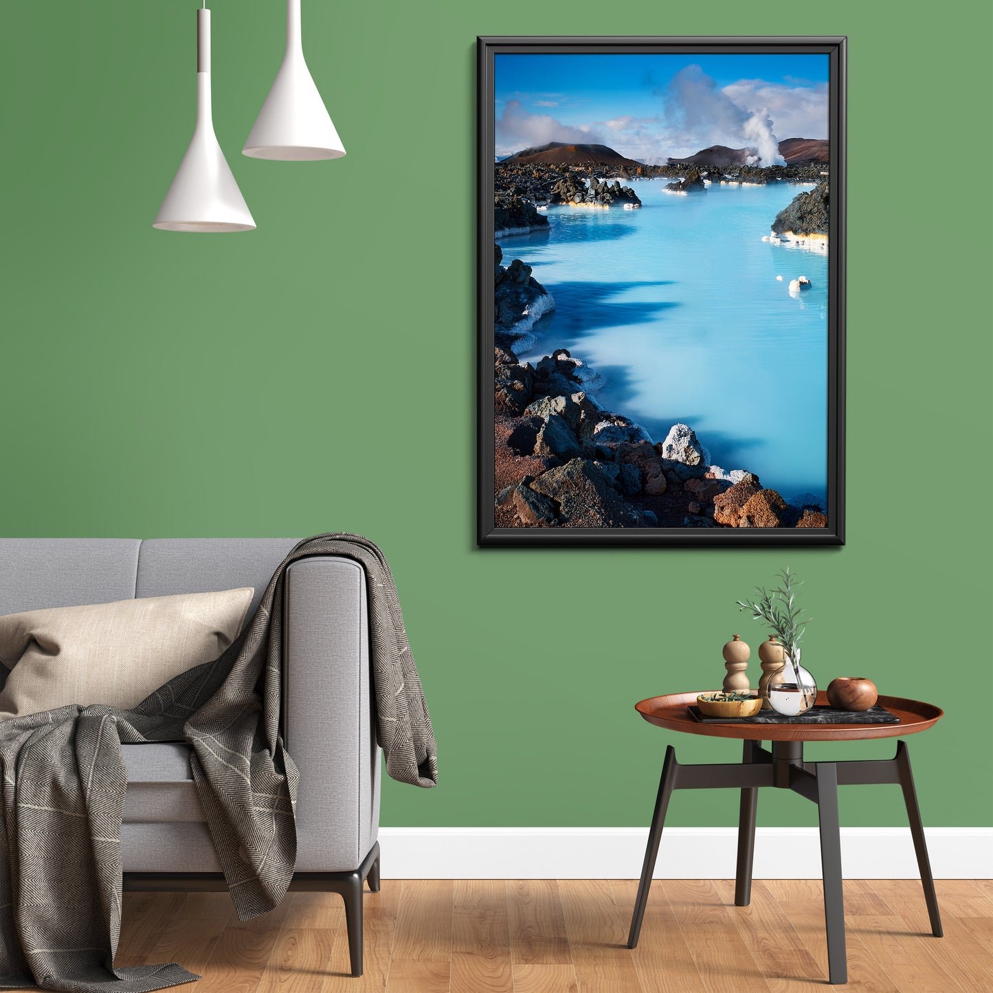 Iceland Blue Lagoon Wall Art Set - Turquoise Hot Springs