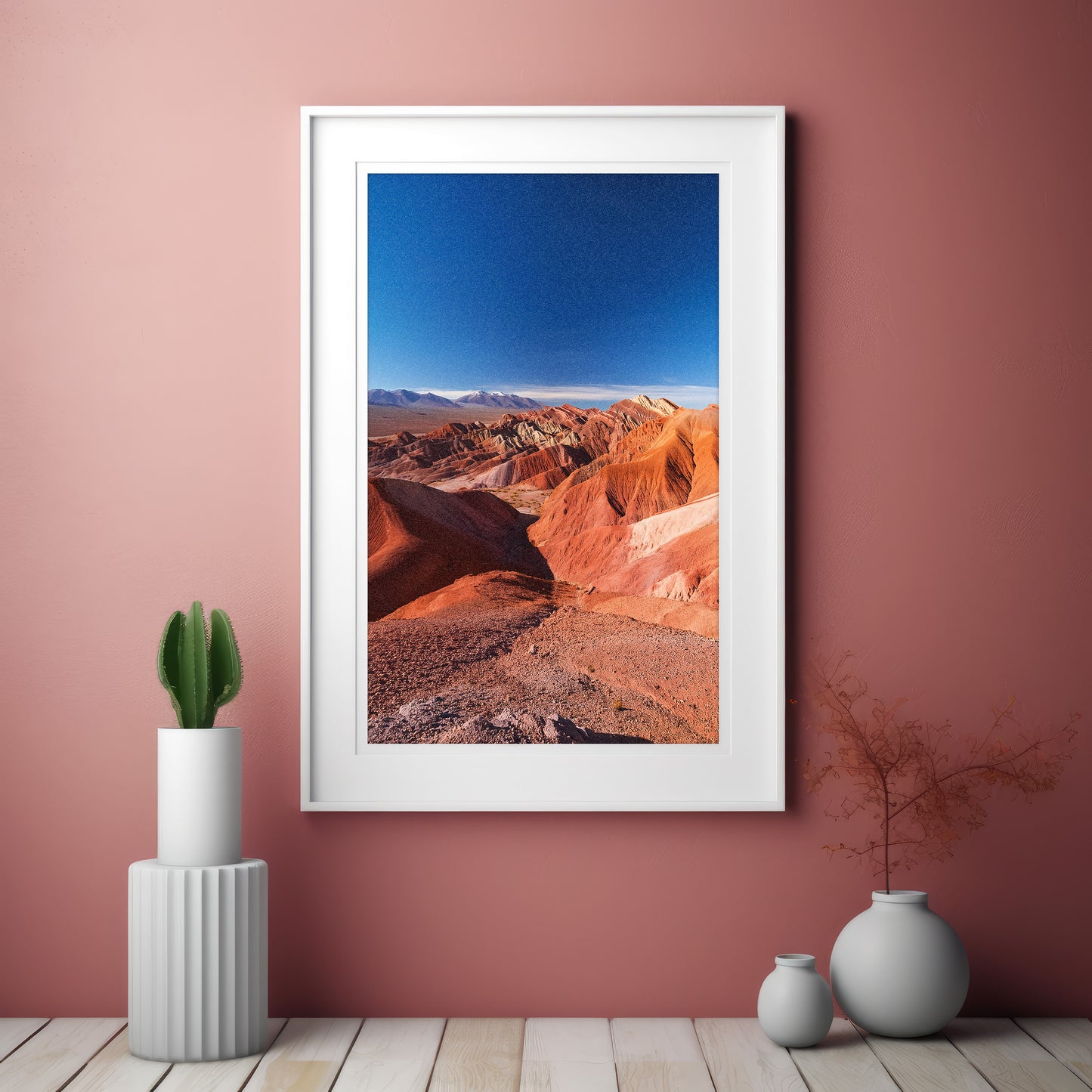 Zestaw dekoracji ściennych „Atakama Painted Hills” – Czerwone Niebo Badlands