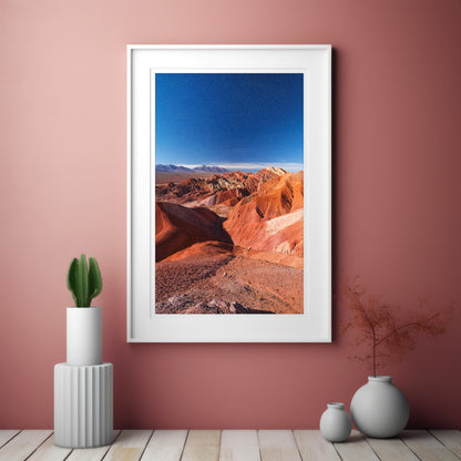 Zestaw dekoracji ściennych „Atakama Painted Hills” – Czerwone Niebo Badlands
