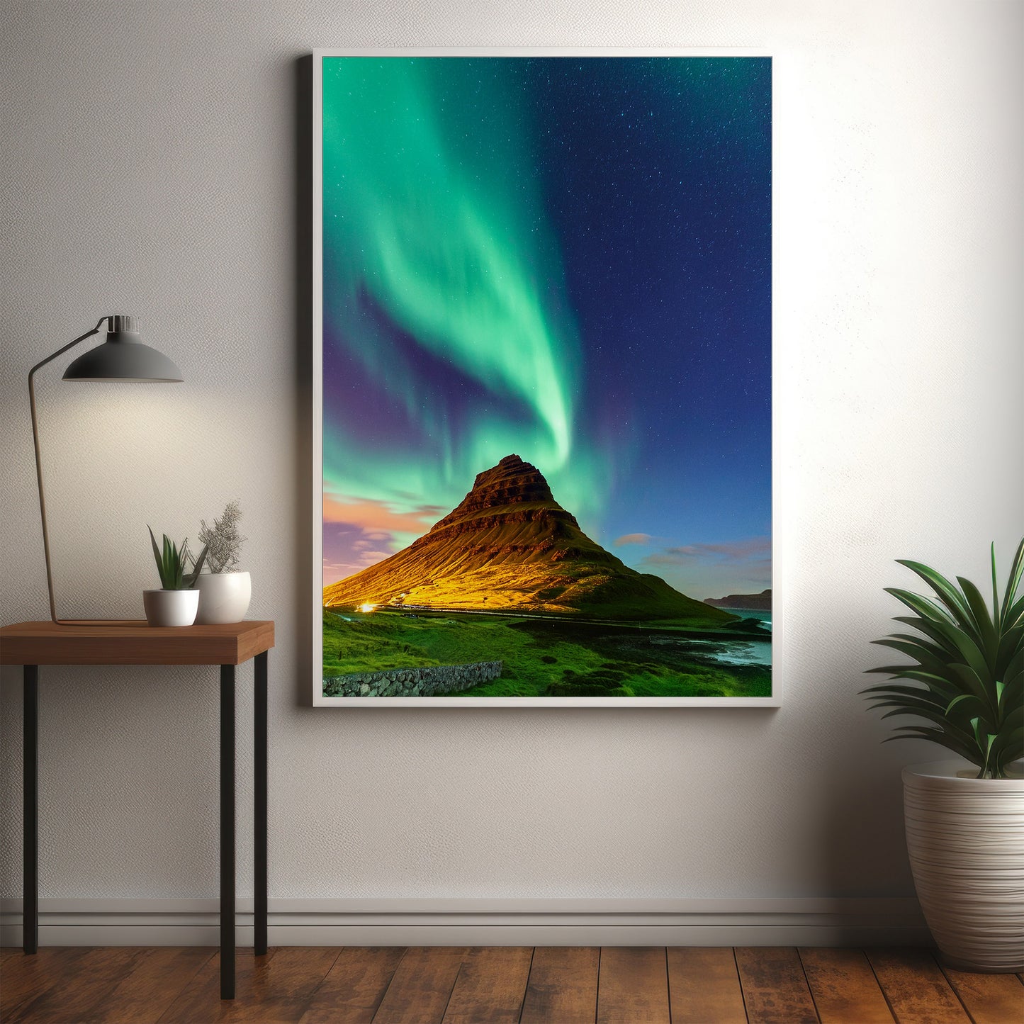Iceland Aurora Wall Art Set - Northern Lights over Kirkjufell