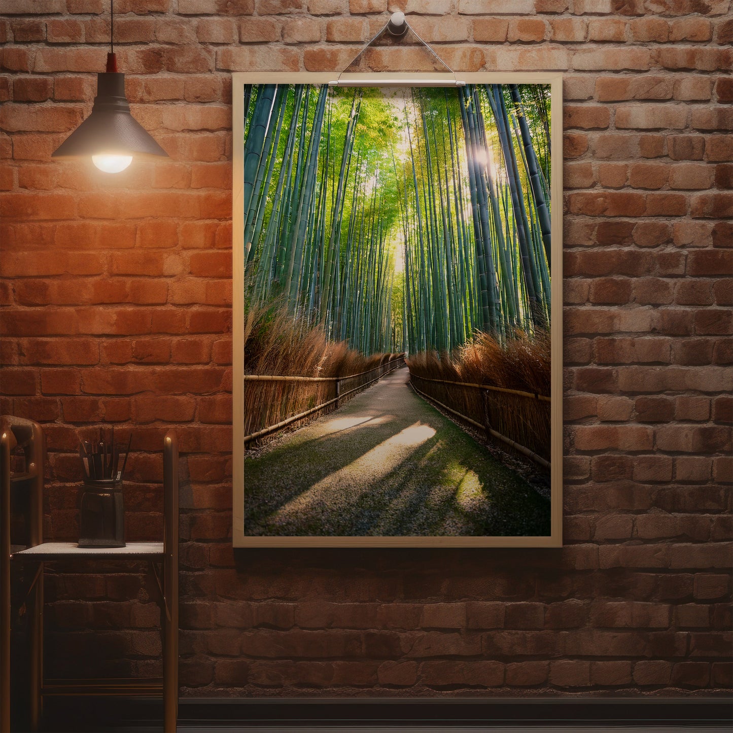 Kyoto Bambuswald Wandkunst Set - Tranquil Japan Digitaldrucke