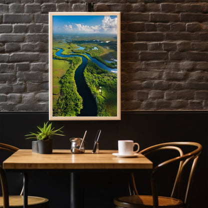 Everglades Aerial Wall Art Set - Wetlands & River Meanders