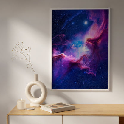 Cosmic Nebula Wall Art Set - Vibrant Deep Space Prints