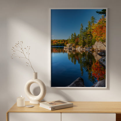 Killarney Autumn Wall Art Set - Ontario Lake & Granite Prints
