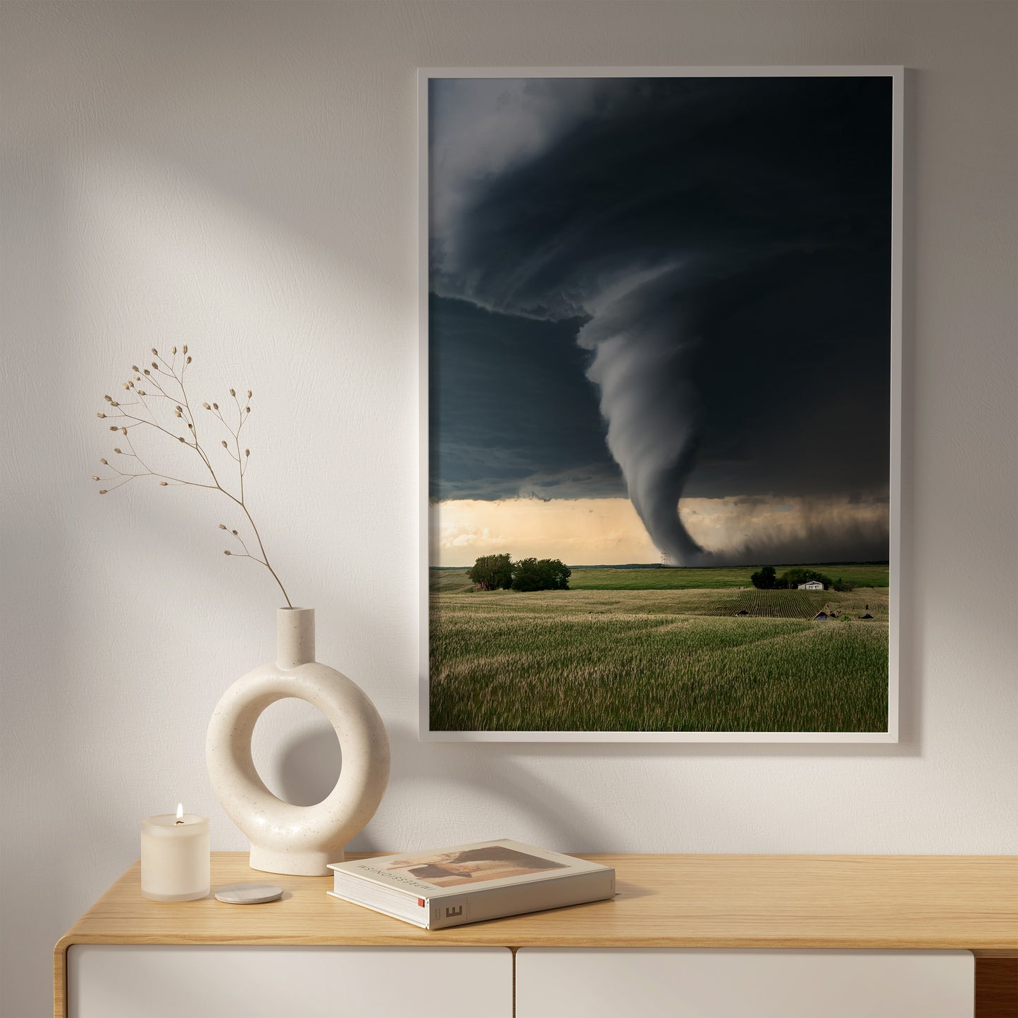 Tornado-Wandkunst-Set – Supercell Plains Storm