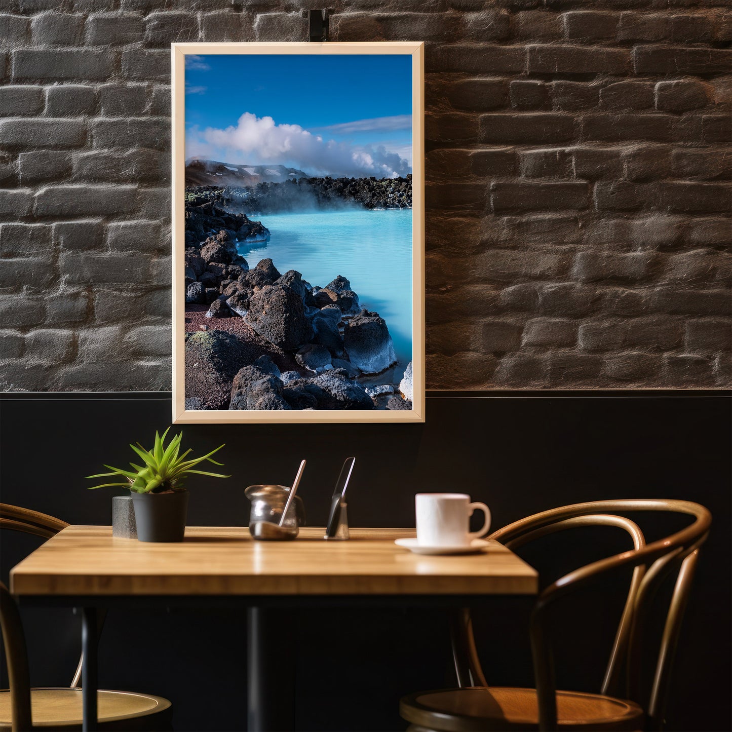 Iceland Blue Lagoon Wall Art Set - Turquoise Hot Springs