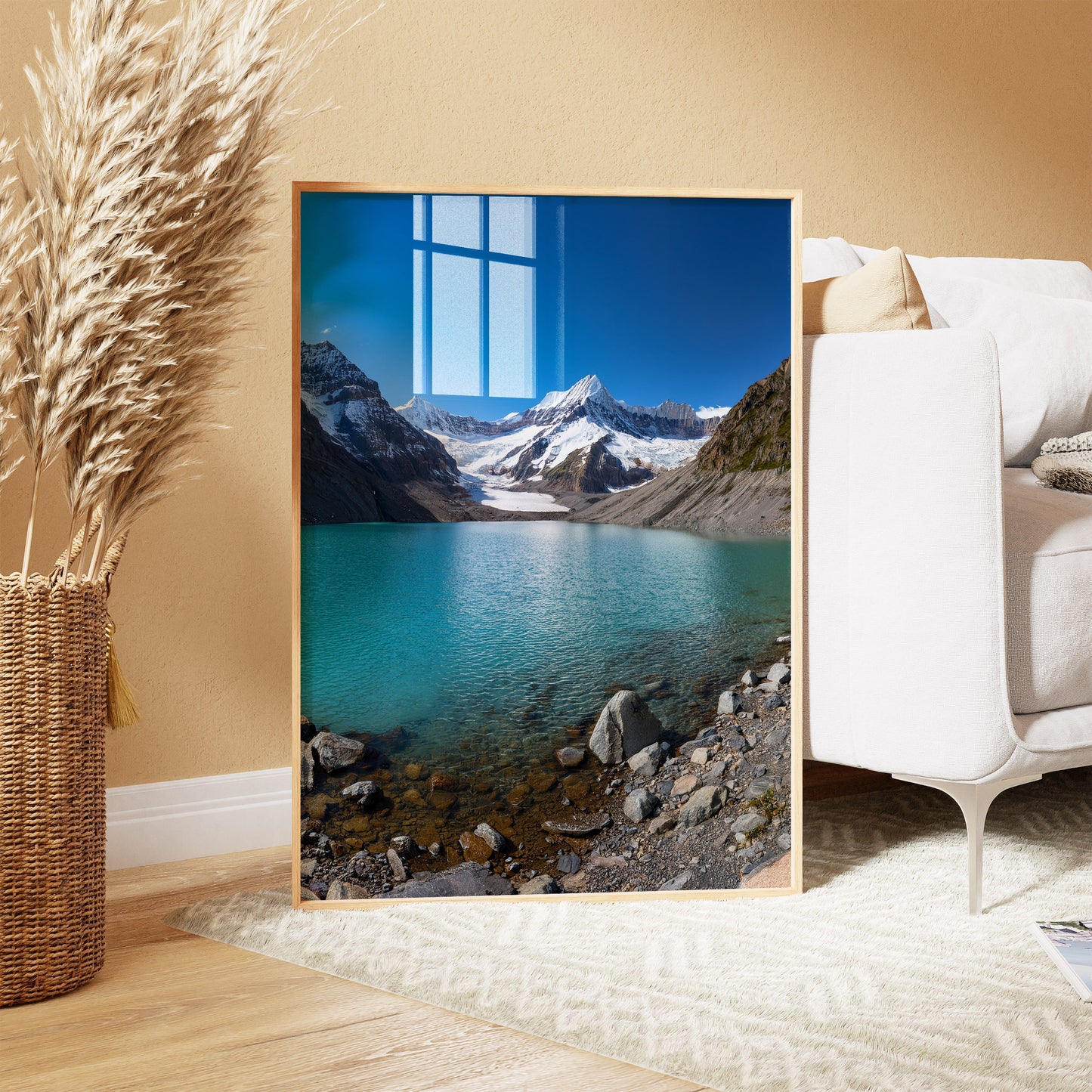 Glacier Lake Wall Art Set - Alpine Peaks & Turquoise Water