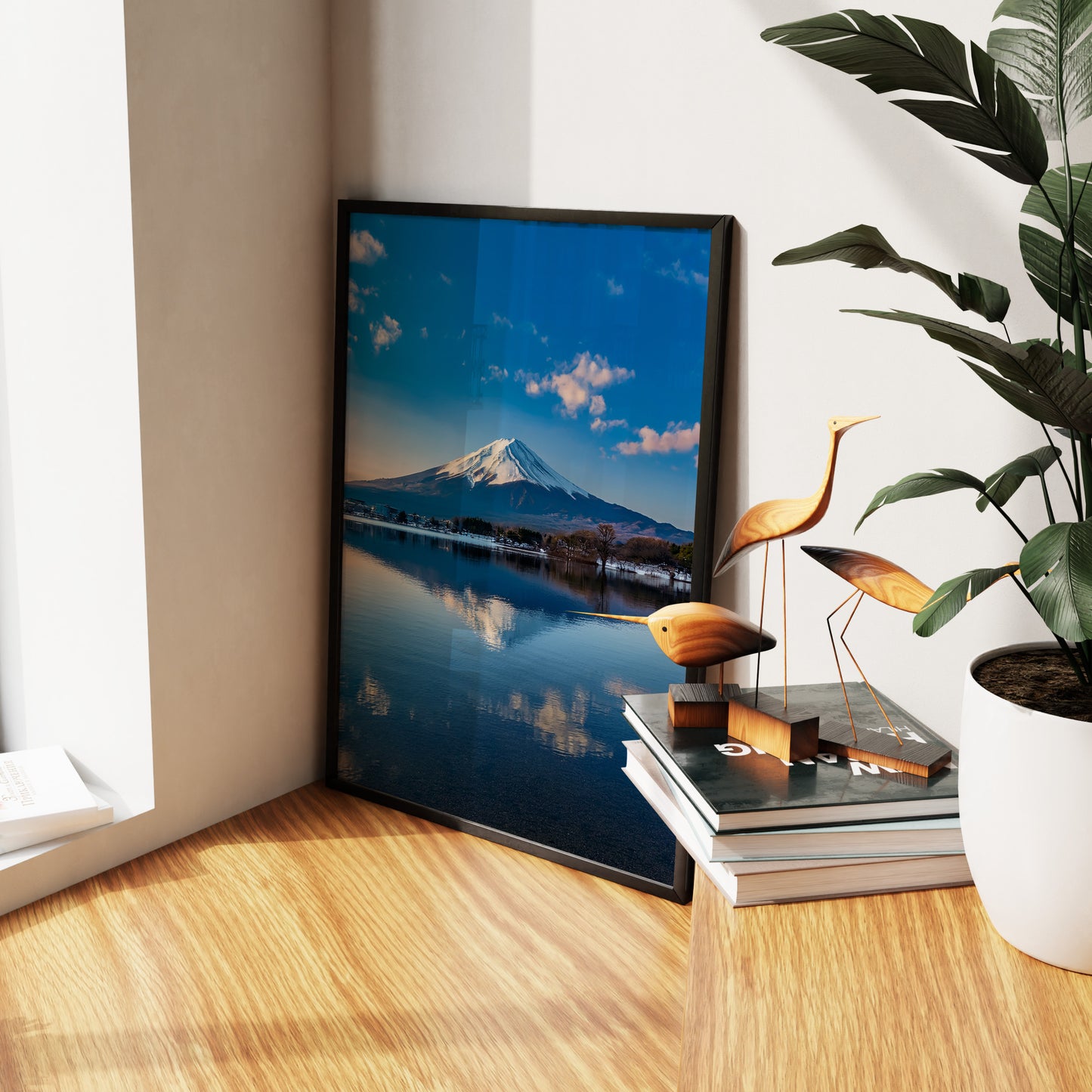 Mount Fuji Reflection Wall Art - Serene Lake Landscape Prints