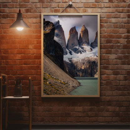 Torres del Paine Wall Art Set - Granite Spires & Glacier