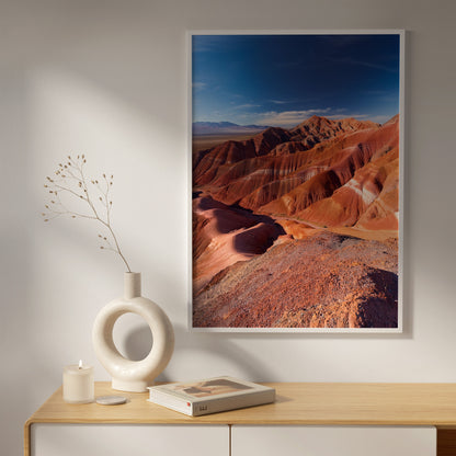 Zestaw dekoracji ściennych „Atakama Painted Hills” – Czerwone Niebo Badlands
