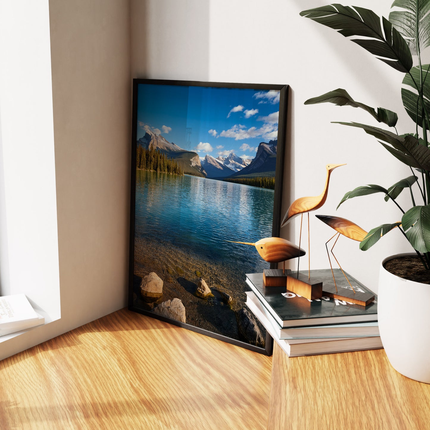 Maligne Lake Wandkunst-Set – Kanadische Rocky Mountains &amp; Kiefern