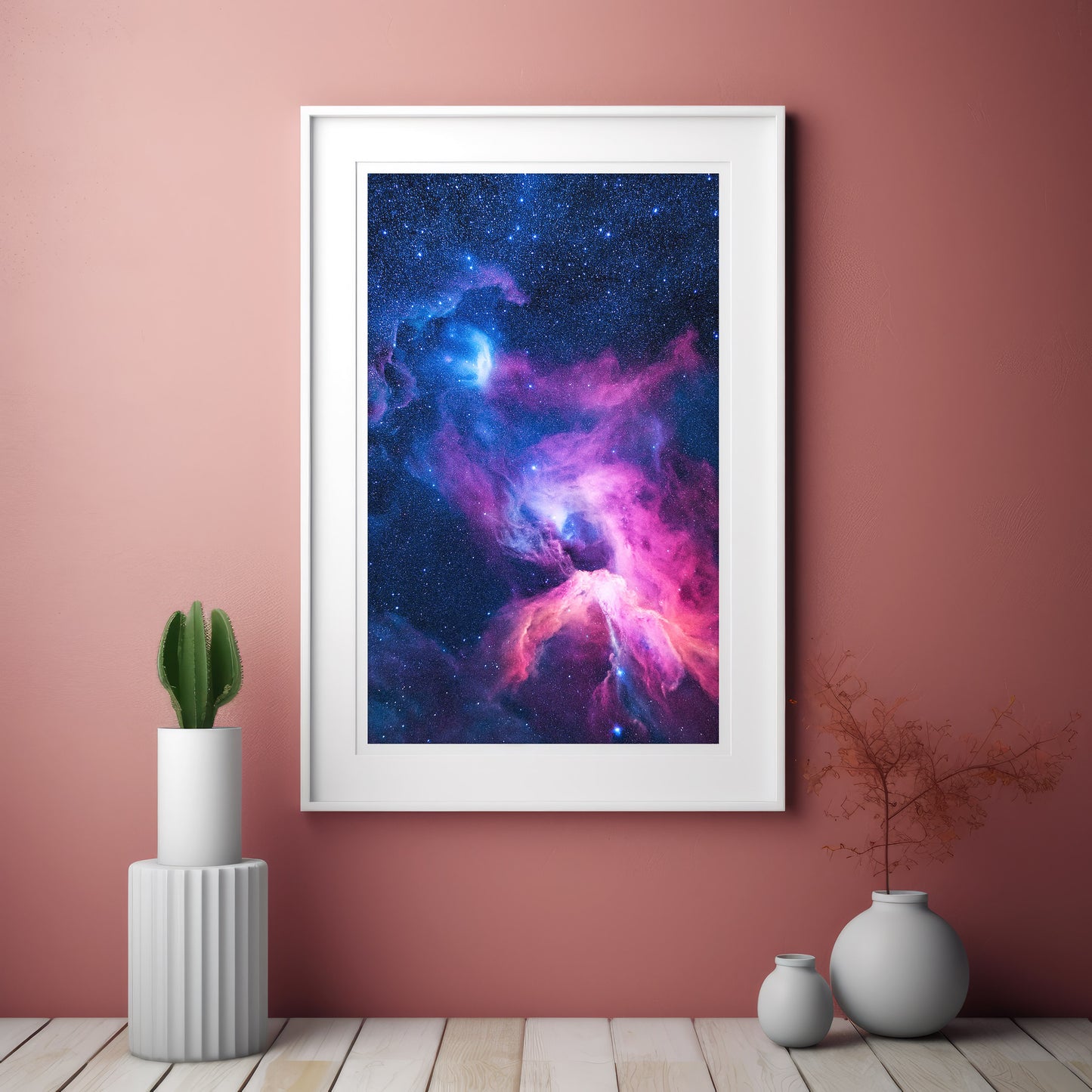 Cosmic Nebula Wall Art Set - Vibrant Deep Space Prints