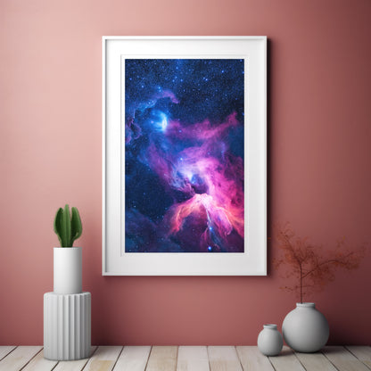 Cosmic Nebula Wall Art Set - Vibrant Deep Space Prints