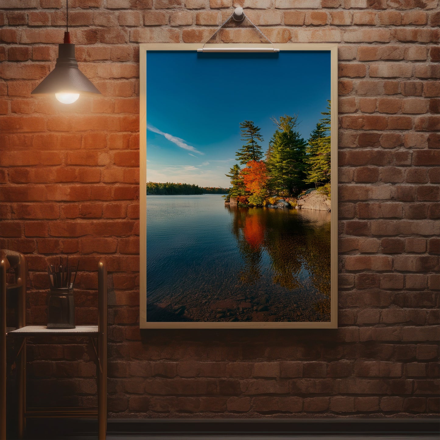 Killarney Autumn Wall Art Set - Ontario Lake & Granite Prints