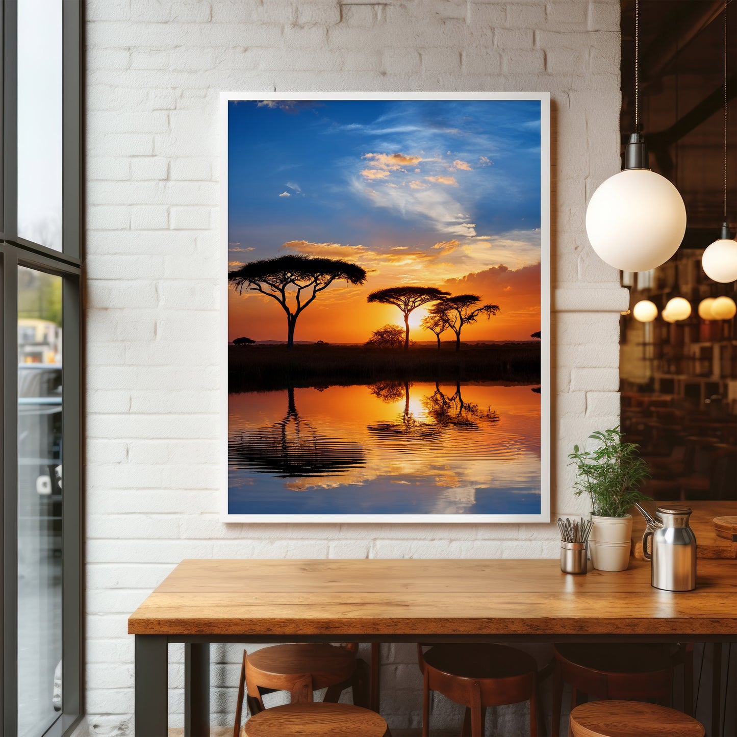 Masai Mara Sunset Wall Art Set - Acacia Safari Prints