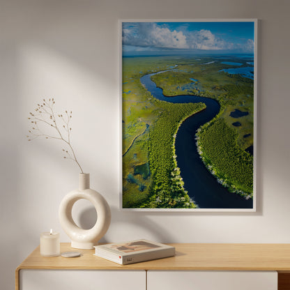 Everglades Aerial Wall Art Set - Wetlands & River Meanders