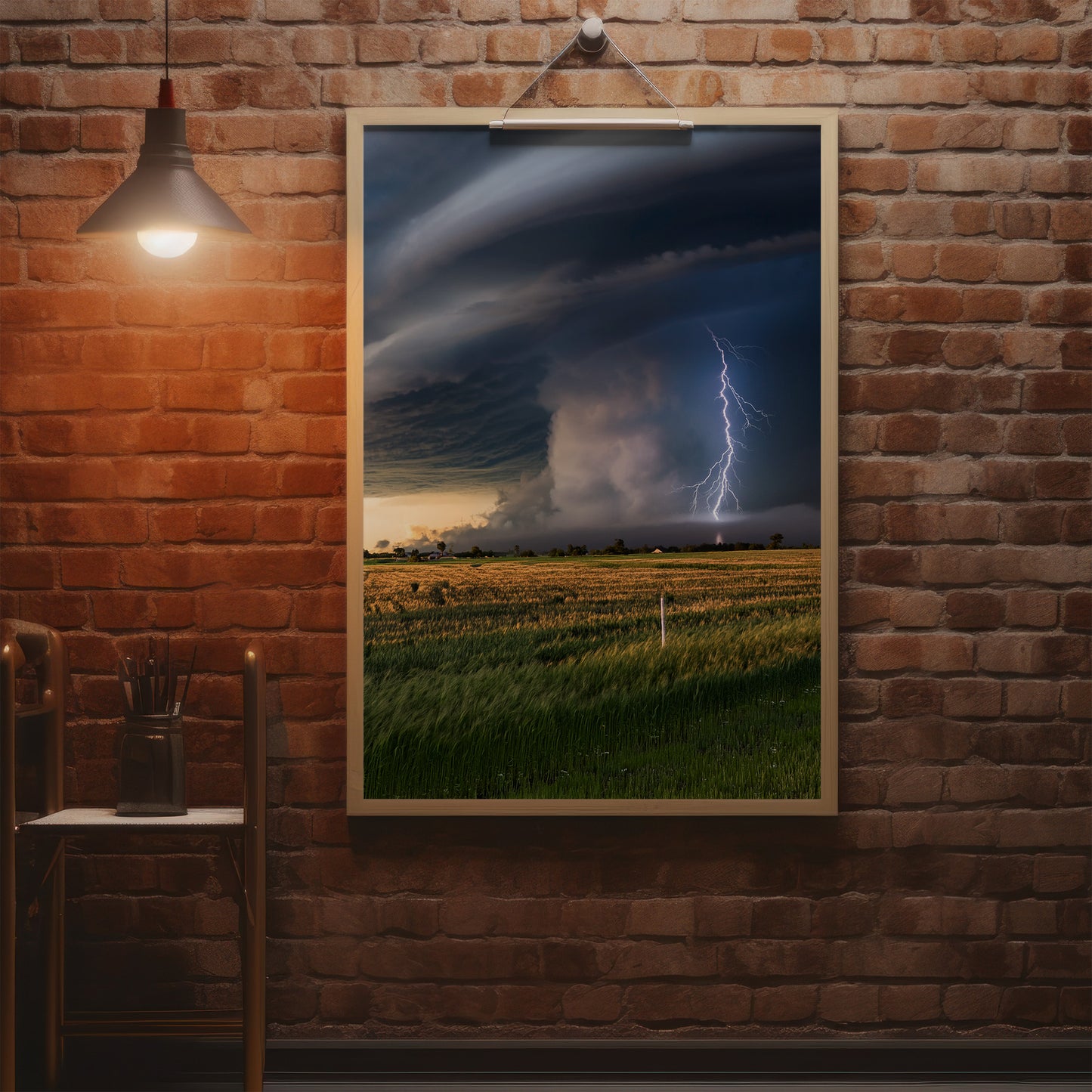 Tornado-Wandkunst-Set – Supercell Plains Storm