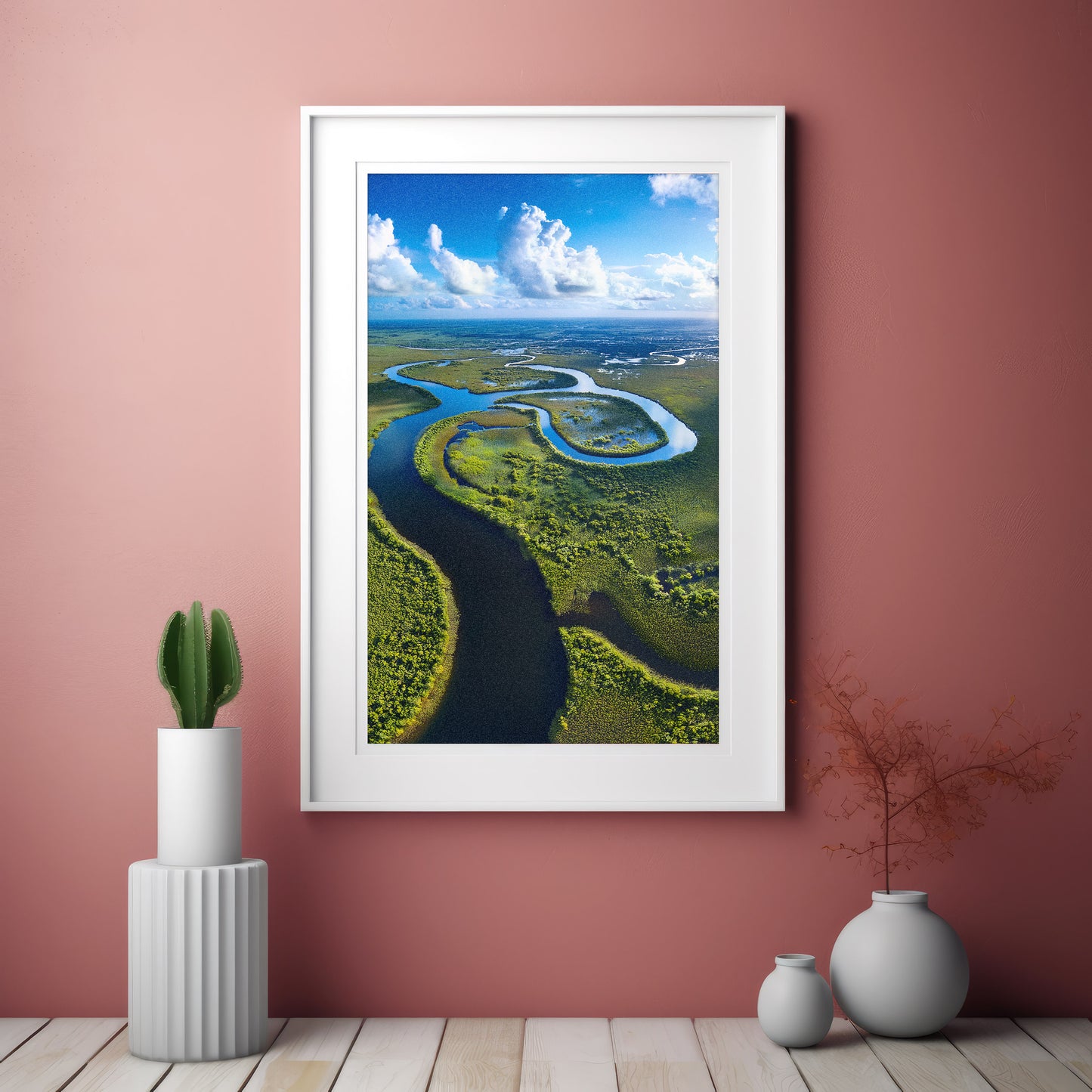 Everglades Aerial Wall Art Set - Wetlands & River Meanders