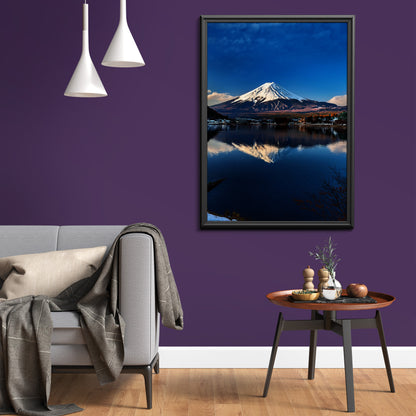 Mount Fuji Reflection Wall Art - Serene Lake Landscape Prints