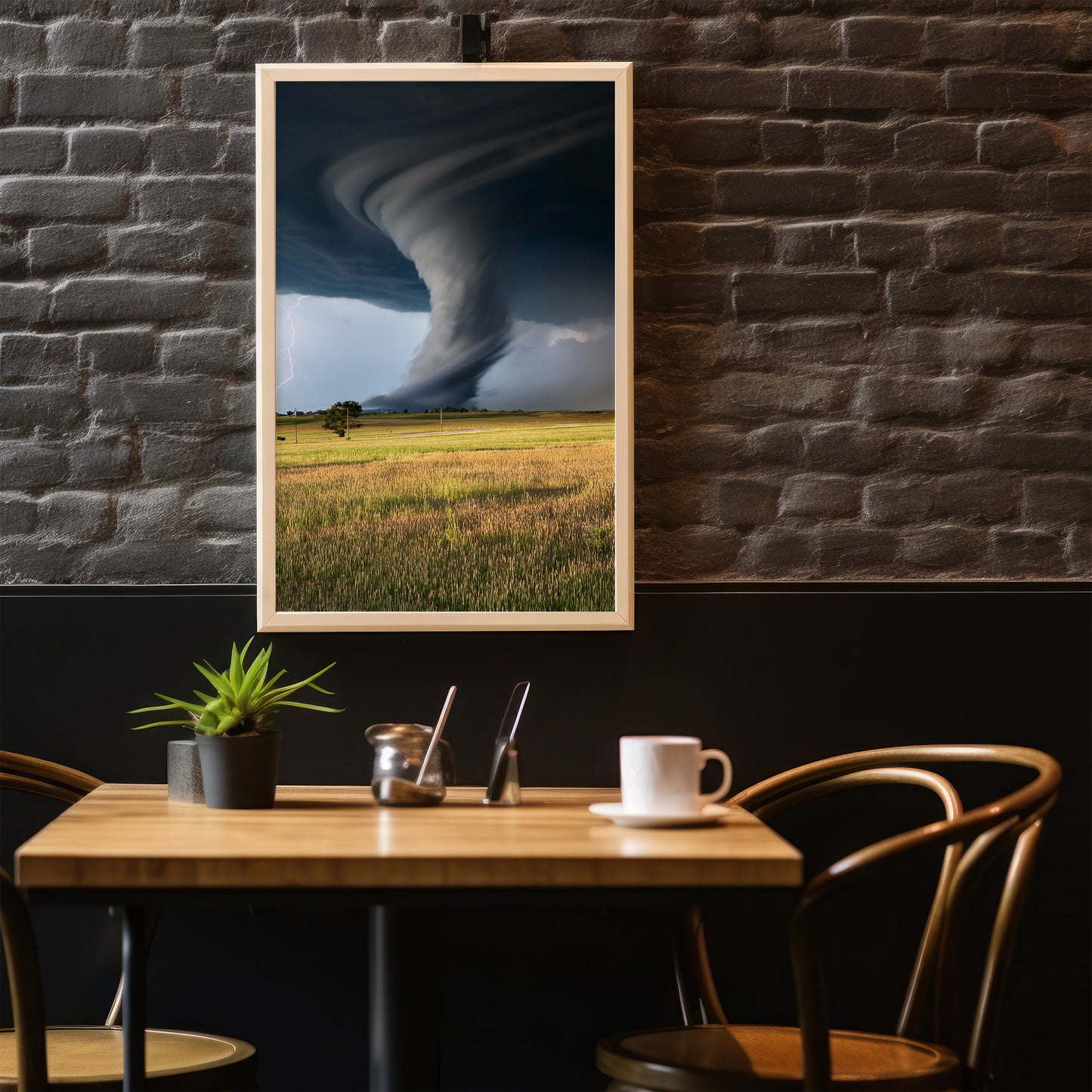 Tornado-Wandkunst-Set – Supercell Plains Storm