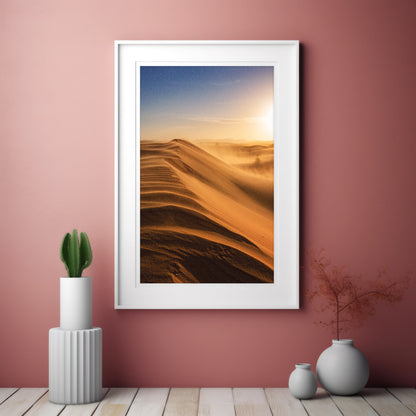 Desert Dunes Wall Art Set - Golden Sand Landscape