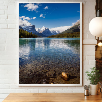 Maligne Lake Wandkunst-Set – Kanadische Rocky Mountains &amp; Kiefern